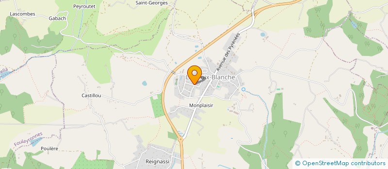 localisation de l'entreprise TALENTS CACHES  LA CROIX-BLANCHE