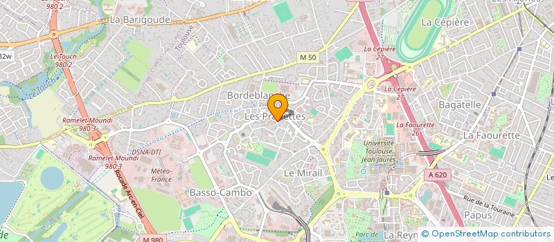 localisation de l'entreprise TALENTS CACHES DES PRADETTES à TOULOUSE