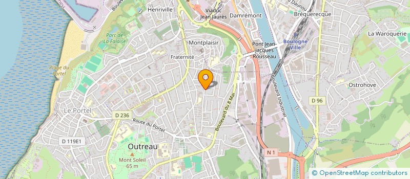 localisation de l'entreprise TALENTS D'AIGUILLES 2.0.  OUTREAU