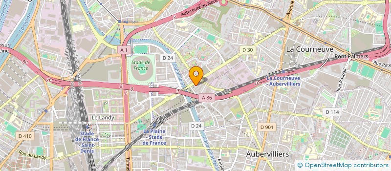 localisation de l'entreprise TALENTS D'ARTISTES à AUBERVILLIERS