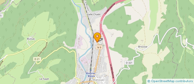 localisation de l'entreprise TALENTS D'ICI à MASSIAC