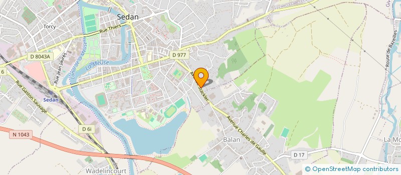 localisation de l'entreprise TALENTS TERRITOIRES ET DEVLOPPEMENT - 2.T.D.  SEDAN