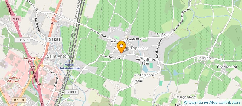 localisation de l'entreprise TALENTS UNIS, LE RESEAU ALTERNATIF DE LA HAUTE-GIRONDE  VAL DE VIRVEE