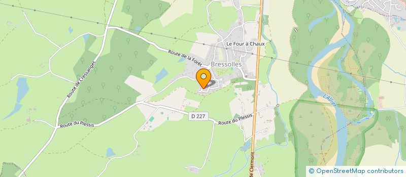 localisation de l'entreprise TALENTS VIE D'ALLIER à BRESSOLLES
