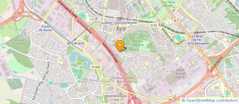 localisation de l'entreprise TALENTUEUSE à EVRY-COURCOURONNES