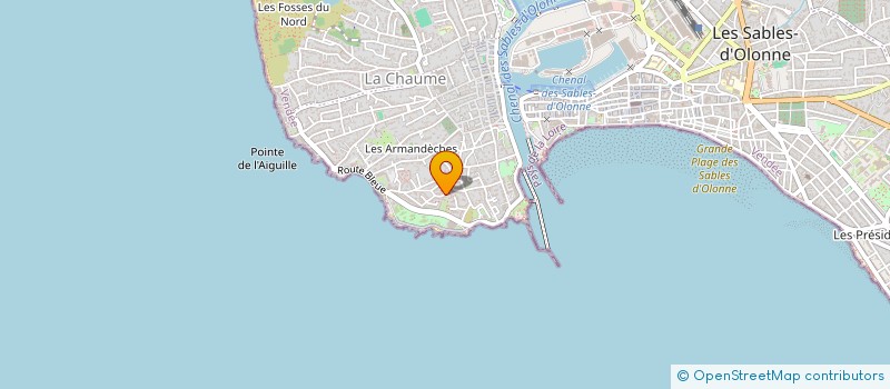 localisation de l'entreprise TALESS à LES SABLES D'OLONNE