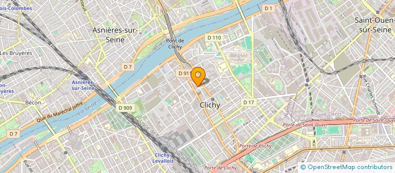 localisation de l'entreprise TALEX à CLICHY
