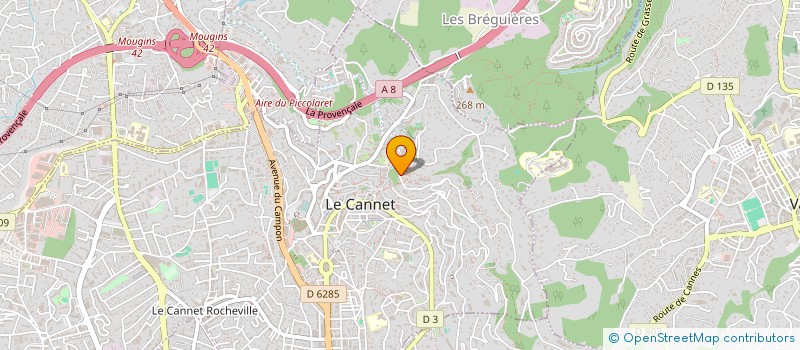 localisation de l'entreprise TALEXENCE à LE CANNET