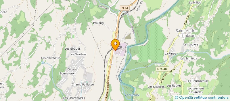 localisation de l'entreprise TALHIER VINCA  EMBRUN