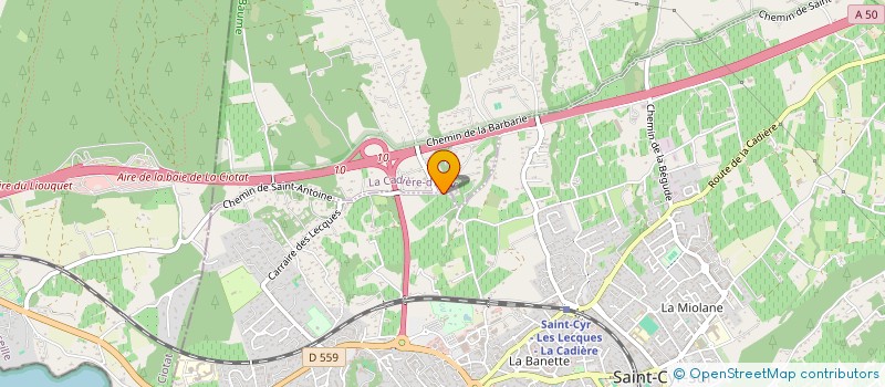 localisation de l'entreprise TALIA à LA CADIERE-D'AZUR