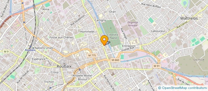 localisation de l'entreprise TALIA SUN à ROUBAIX