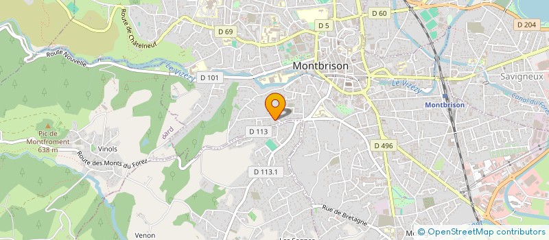 localisation de l'entreprise TALIBOT  MONTBRISON