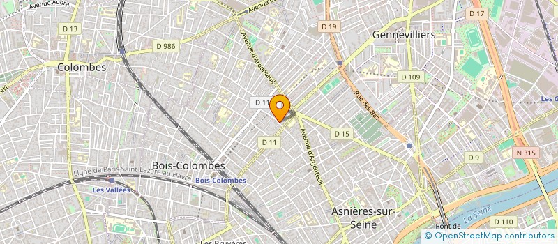 localisation de l'entreprise TALIE à BOIS-COLOMBES