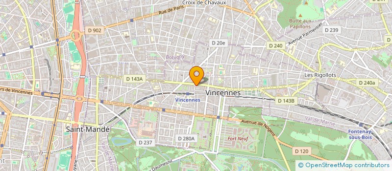 localisation de l'entreprise TALINA à VINCENNES