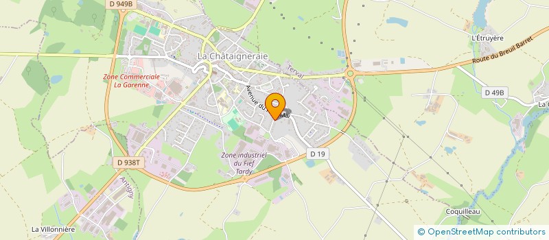 localisation de l'entreprise TALIQUE  LA CHATAIGNERAIE