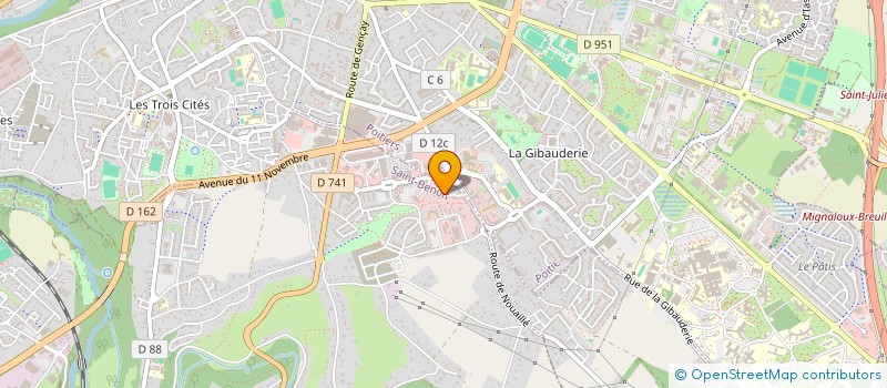localisation de l'entreprise TALIS POITIERS à SAINT-BENOIT