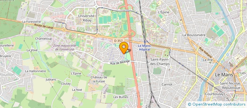 localisation de l'entreprise TALISM@NS  LE MANS