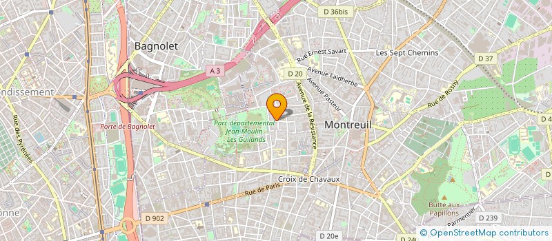 localisation de l'entreprise TALKSHOP à MONTREUIL