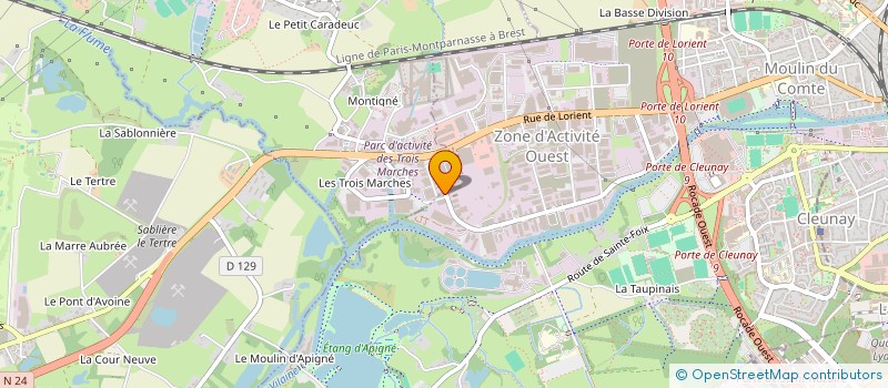 localisation de l'entreprise TALLAT à RENNES