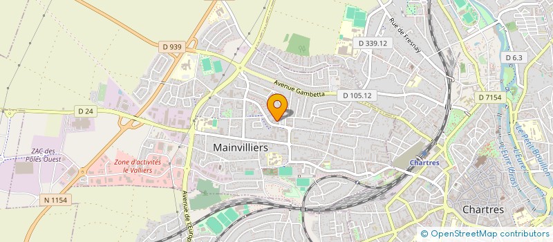 localisation de l'entreprise TALLEMONT PRESSING à MAINVILLIERS
