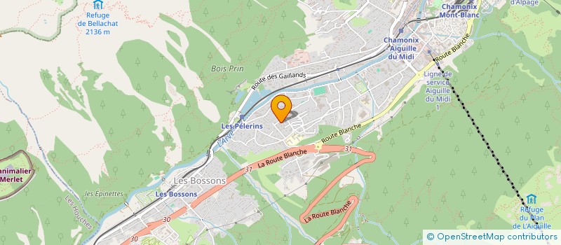 localisation de l'entreprise TALLOIRES APPARTEMENTS  CHAMONIX MONT BLANC
