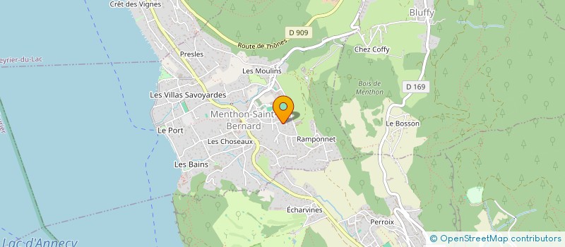 localisation de l'entreprise TALLOIRES CLUB  MENTHON-SAINT-BERNARD