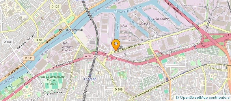 localisation de l'entreprise TALNER à GENNEVILLIERS