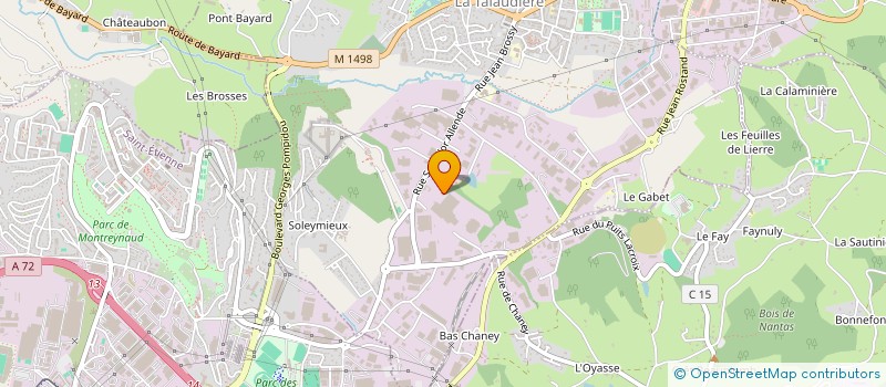 localisation de l'entreprise TALOGIC à LA TALAUDIERE