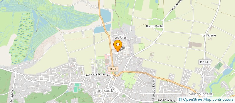 localisation de l'entreprise TALON COUVERTURE  JARD-SUR-MER