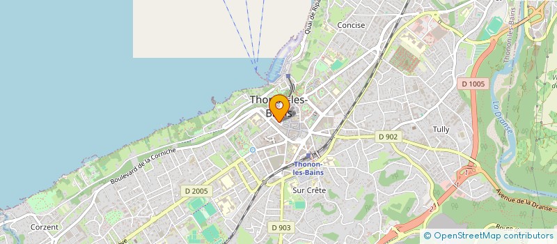 localisation de l'entreprise TALONAY à THONON-LES-BAINS