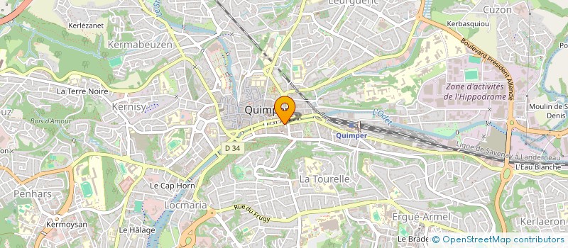 localisation de l'entreprise TALONS AGILES à QUIMPER