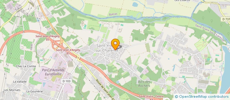 localisation de l'entreprise TALOS à SAINT-YRIEIX-SUR-CHARENTE