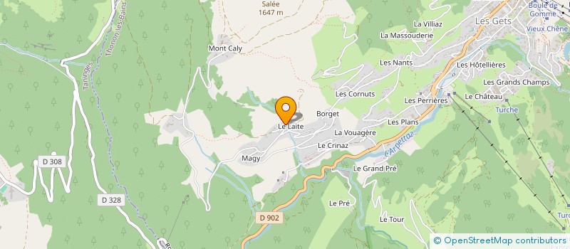 localisation de l'entreprise TALS  LES GETS