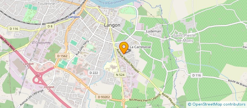localisation de l'entreprise TALUS à LANGON