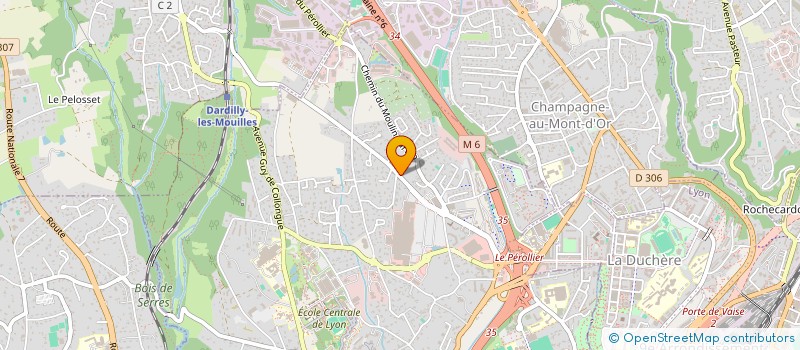 localisation de l'entreprise TAM à ECULLY
