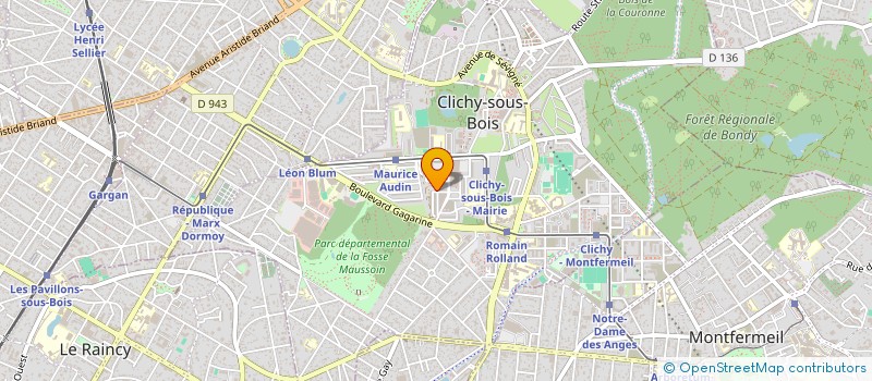 localisation de l'entreprise TAM à CLICHY SOUS BOIS