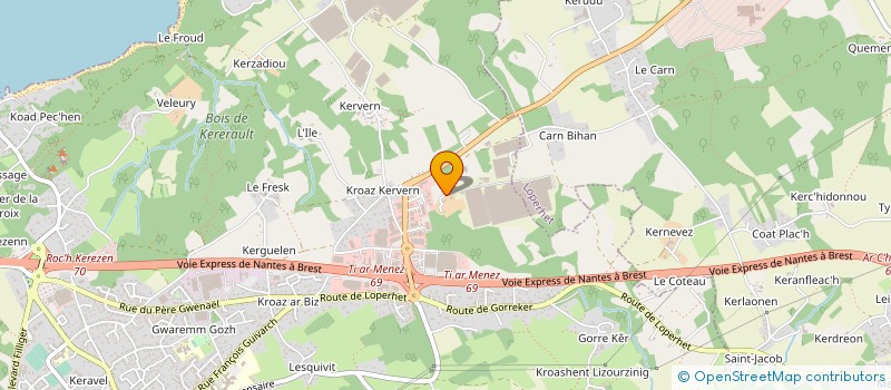 localisation de l'entreprise TAM à PLOUGASTEL-DAOULAS
