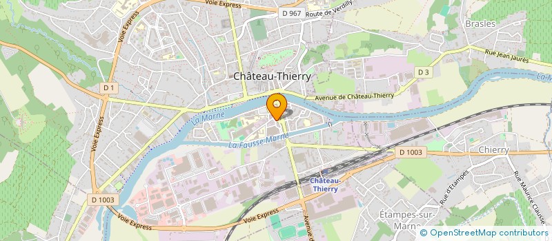 localisation de l'entreprise TAM à CHATEAU-THIERRY