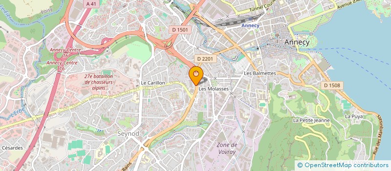 localisation de l'entreprise TAM à ANNECY