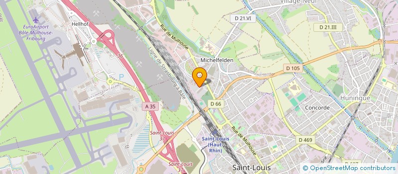 localisation de l'entreprise TAM'AUTO à SAINT-LOUIS