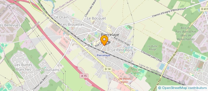 localisation de l'entreprise TAM DIFFUSION  PIERRELAYE