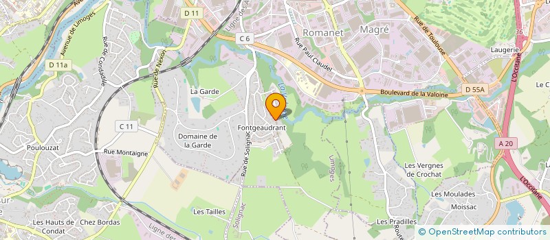 localisation de l'entreprise TAM NET 87 à LIMOGES