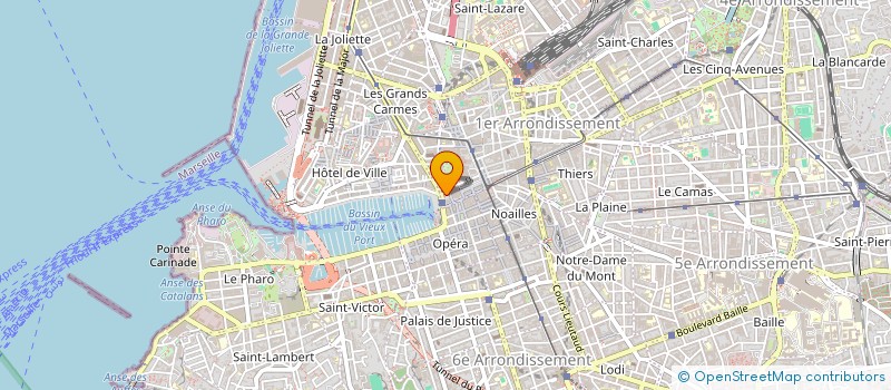 localisation de l'entreprise TAM - TAM  MARSEILLE