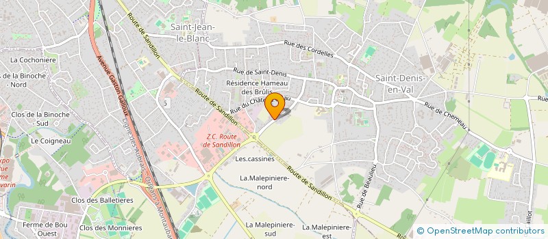localisation de l'entreprise TAM-TAM ET COULEURS à SAINT-DENIS-EN-VAL
