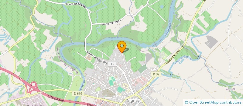 localisation de l'entreprise TAM THANH VO DAO  GIGNAC