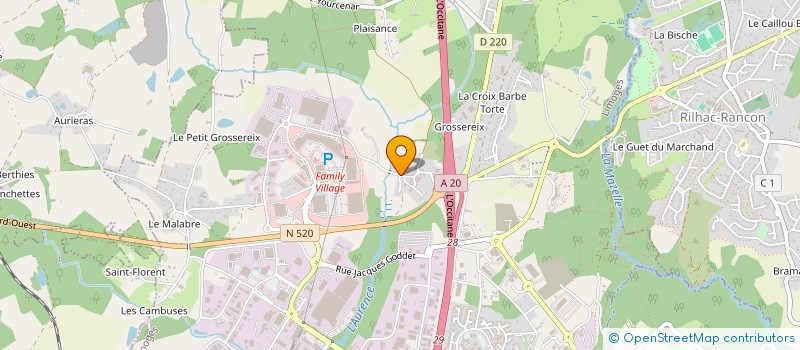 localisation de l'entreprise TAMA à LIMOGES