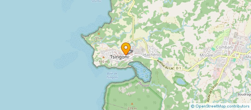 localisation de l'entreprise TAMA YA MATSOUNGA à TSINGONI