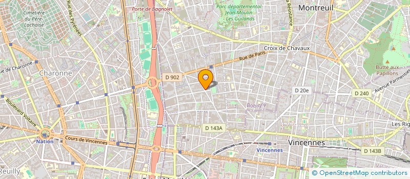 localisation de l'entreprise TAMAGO à MONTREUIL