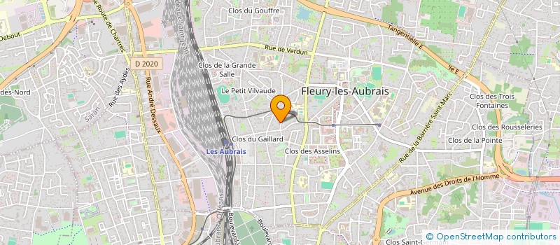 localisation de l'entreprise TAMALOU à FLEURY-LES-AUBRAIS