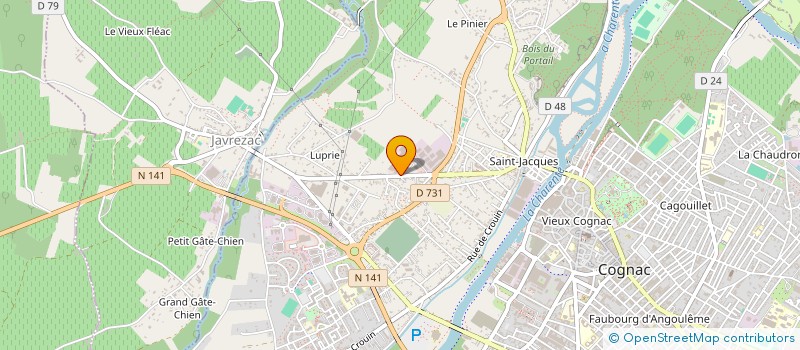 localisation de l'entreprise TAMANGO FLEURS à COGNAC